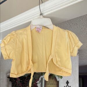 Faded Glory Yellow Kids Bolero Cardigan